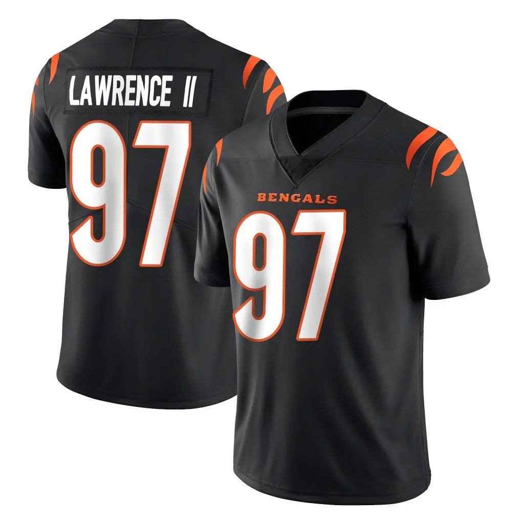 Tlead C.Bengals #97 Dexter Lawrence II Player Black Vapor Untouchable Limited Home Game Stitched Jerseys