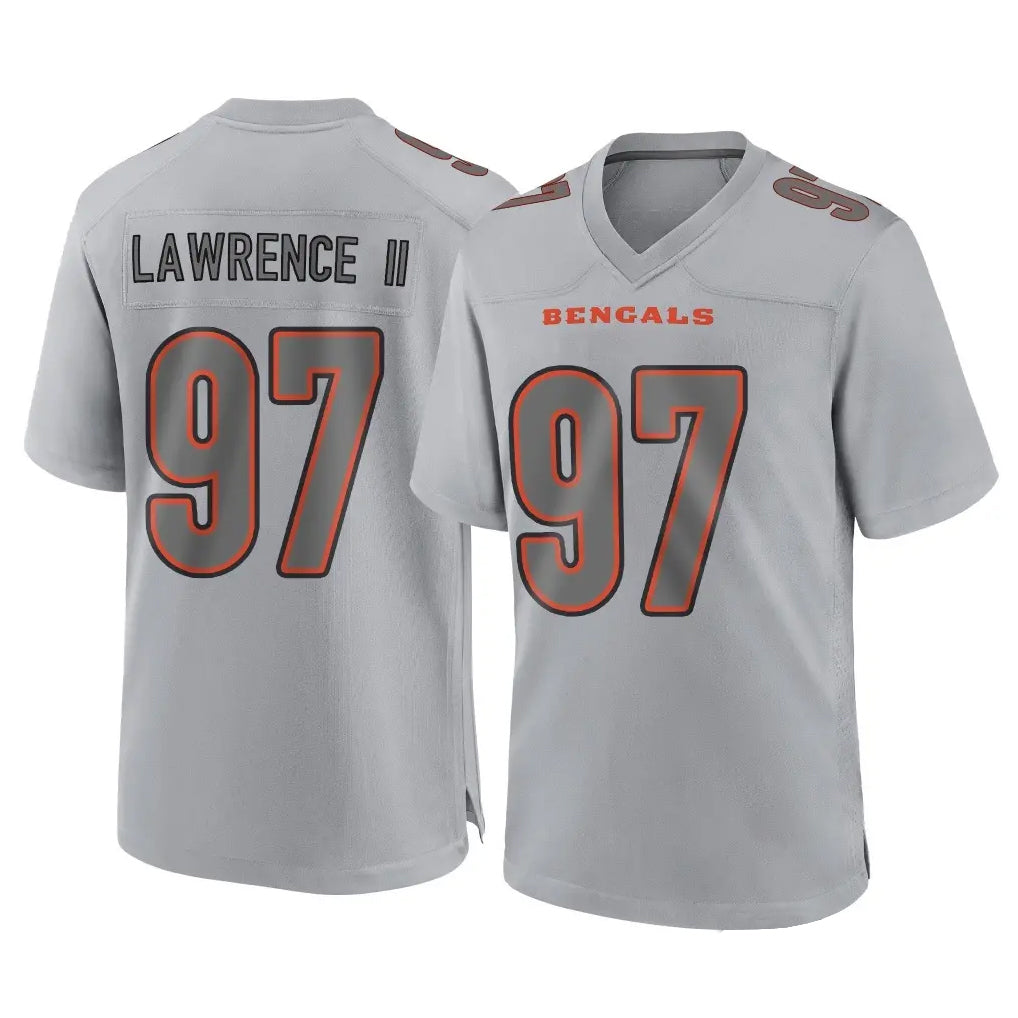 Tlead C.Bengals #97 Dexter Lawrence II Player Gray Atmosphere Fashion Game Stitched Jerseys