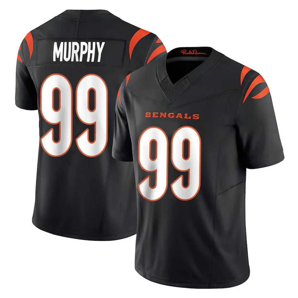 Tlead C.Bengals #99 Myles Murphy Player Black Vapor F.U.S.E. Limited Home Game Stitched Jerseys