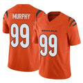 Tlead C.Bengals #99 Myles Murphy Player Orange Vapor F.U.S.E. Limited Home Game Stitched Jerseys