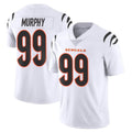 Tlead C.Bengals #99 Myles Murphy Player White Vapor Untouchable Limited Home Game Stitched Jerseys