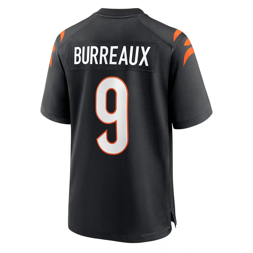 Tlead C.Bengals #9 Joe Burrow Player Black Home Game Stitched Jerseys