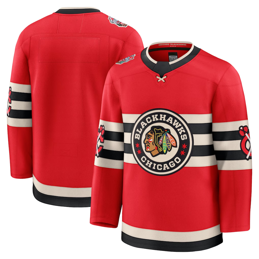Tlead C.Blackhawks Red 2025 Winter Classic Premium Jerseys