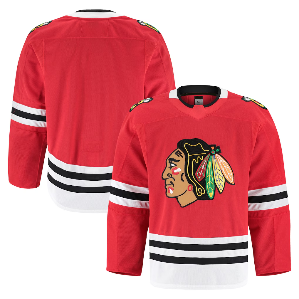 Tlead C.Blackhawks Red Home Authentic Pro Jerseys