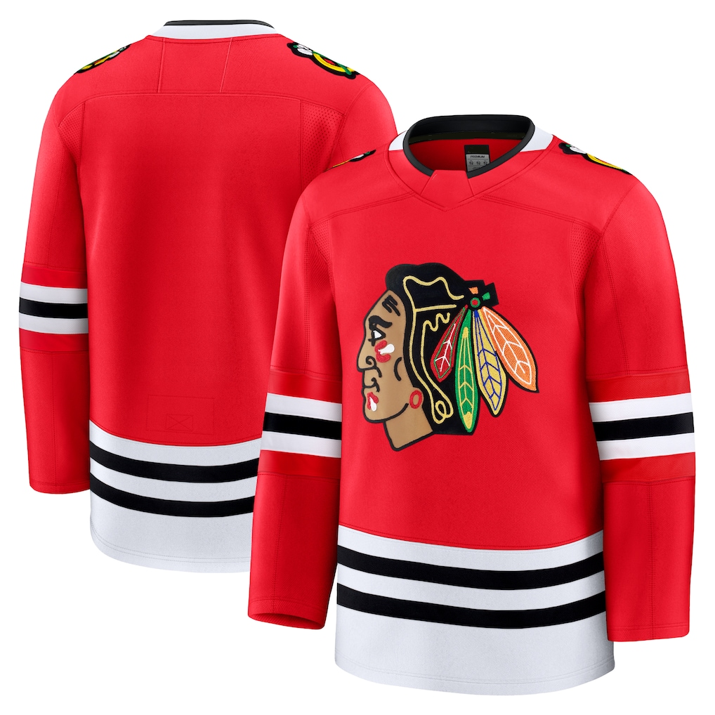 Tlead C.Blackhawks Red Home Premium Jerseys