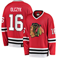 Tlead C.Blackhawks #16 Eddie Olczyk Red Premier Breakaway Retired Player Jerseys