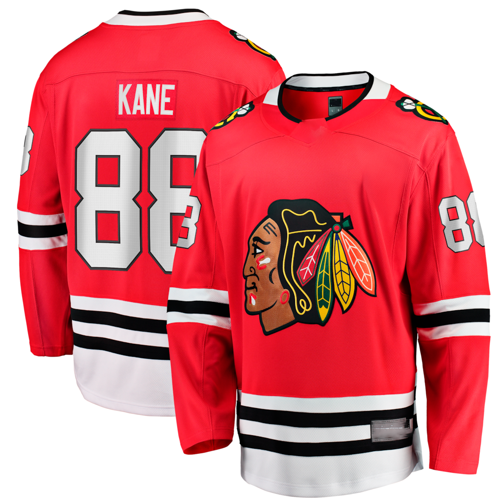 Tlead C.Blackhawks #88 Patrick Kane Red Home Breakaway Jerseys