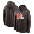 Tlead C.Browns Brown Primetime Logo Hoodie Blank Player Limited Stitched Jerseys