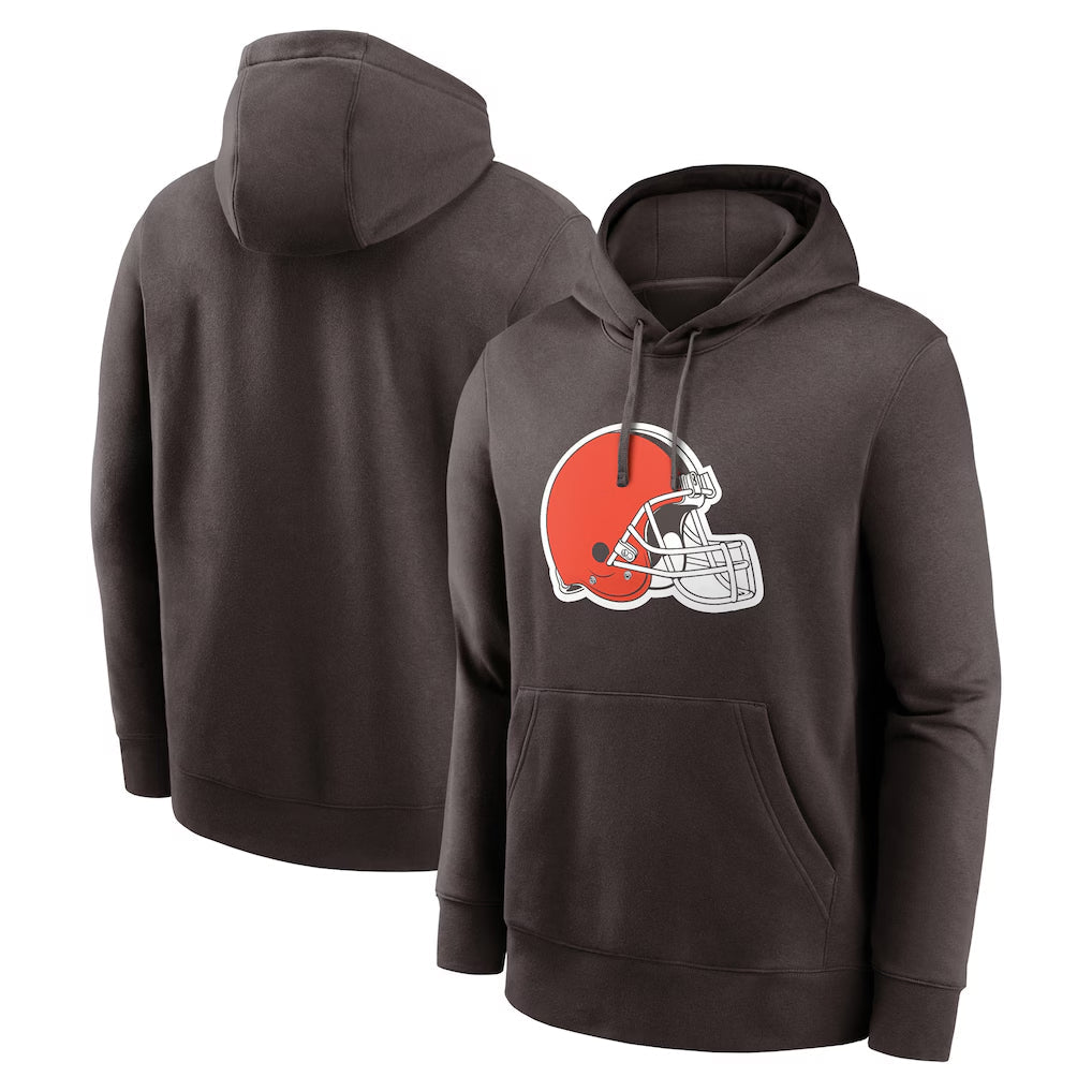 Tlead C.Browns Brown Primetime Logo Hoodie Blank Player Limited Stitched Jerseys