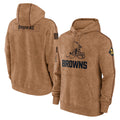 Tlead C.Browns Brown Salute to Service Pullover Hoodie Limited Blank Player Stitched Jerseys