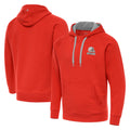 Tlead C.Browns Orange Brushed Carbon Pullover Hoodie Blank Player Limited Stitched Jerseys