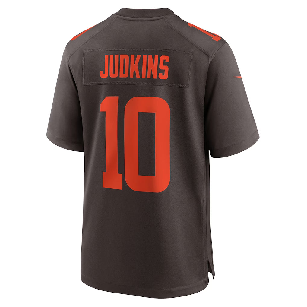 Tlead C.Browns #10 Quinshon Judkins Player Brown Game Stitched Jerseys