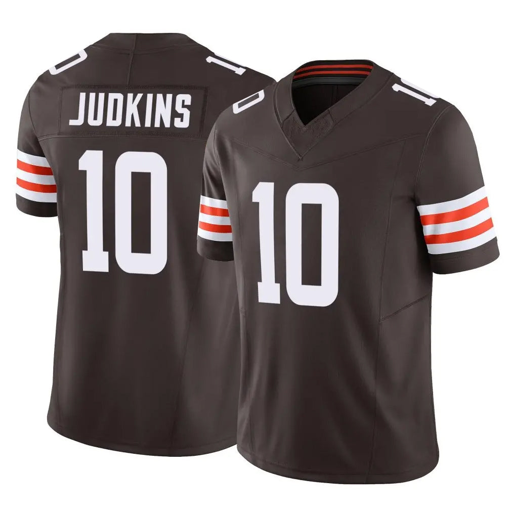 Tlead C.Browns #10 Quinshon Judkins Player Brown Vapor F.U.S.E. Limited Home Game Stitched Jerseys