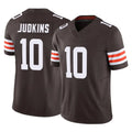 Tlead C.Browns #10 Quinshon Judkins Player Brown Vapor F.U.S.E. Limited Home Game Stitched Jerseys