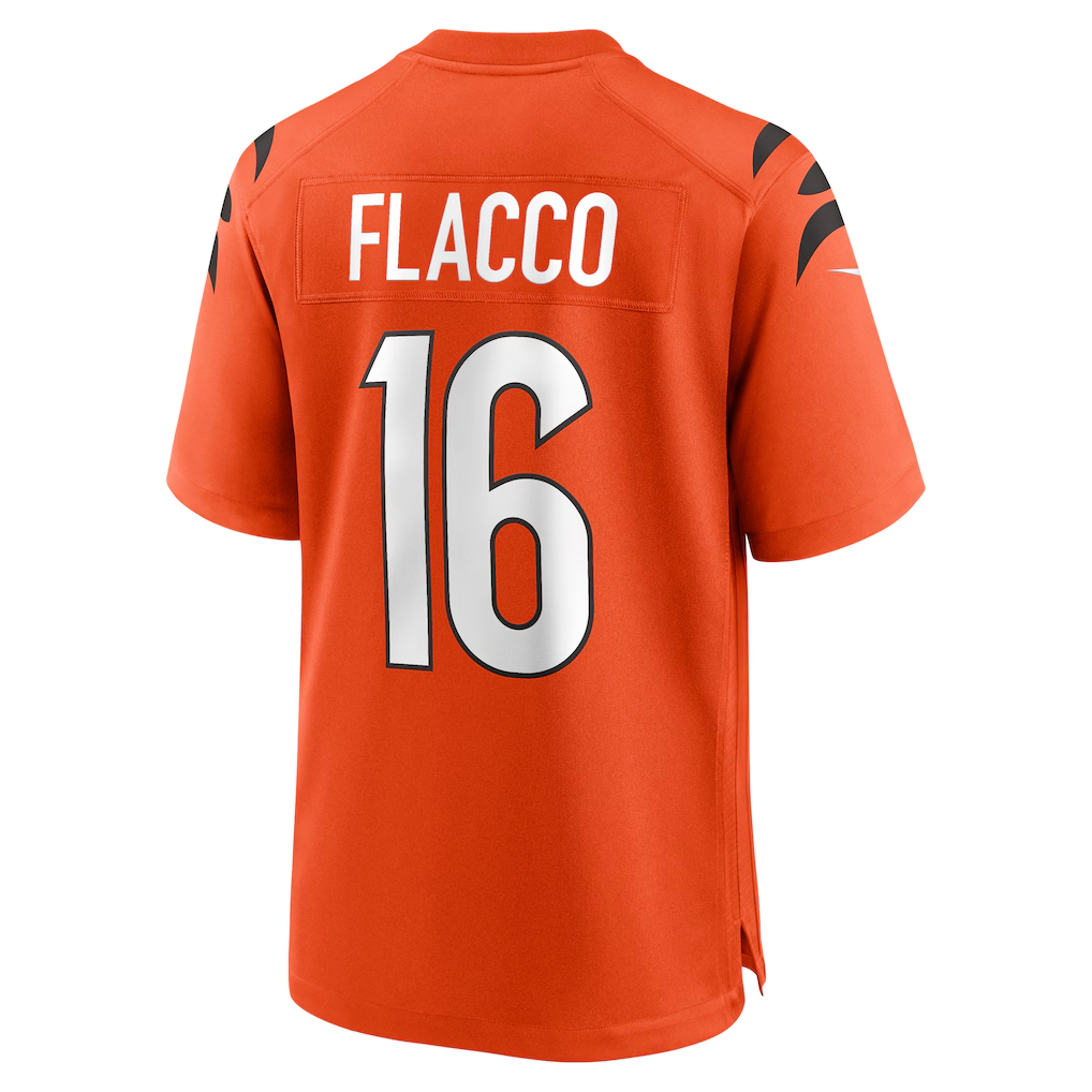 Tlead C.Bengals #16 Bengals Joe Flacco Orange Alternate Game Stitched Jerseys