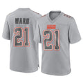 Tlead C.Browns #21 Denzel Ward Player Gray Atmosphere Fashion Game Stitched Jerseys