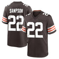 Tlead C.Browns #22 Dylan Sampson Player Brown Home Game Stitched Jerseys