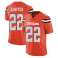 Tlead C.Browns #22 Dylan Sampson Player Orange Alternate Vapor Untouchable Limited Home Game Stitched Jerseys