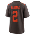 Tlead C.Browns #2 Shedeur Sanders Brown Alternate Game Stitched Jerseys
