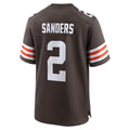 Tlead C.Browns #2 Shedeur Sanders Brown Game Stitched Jerseys