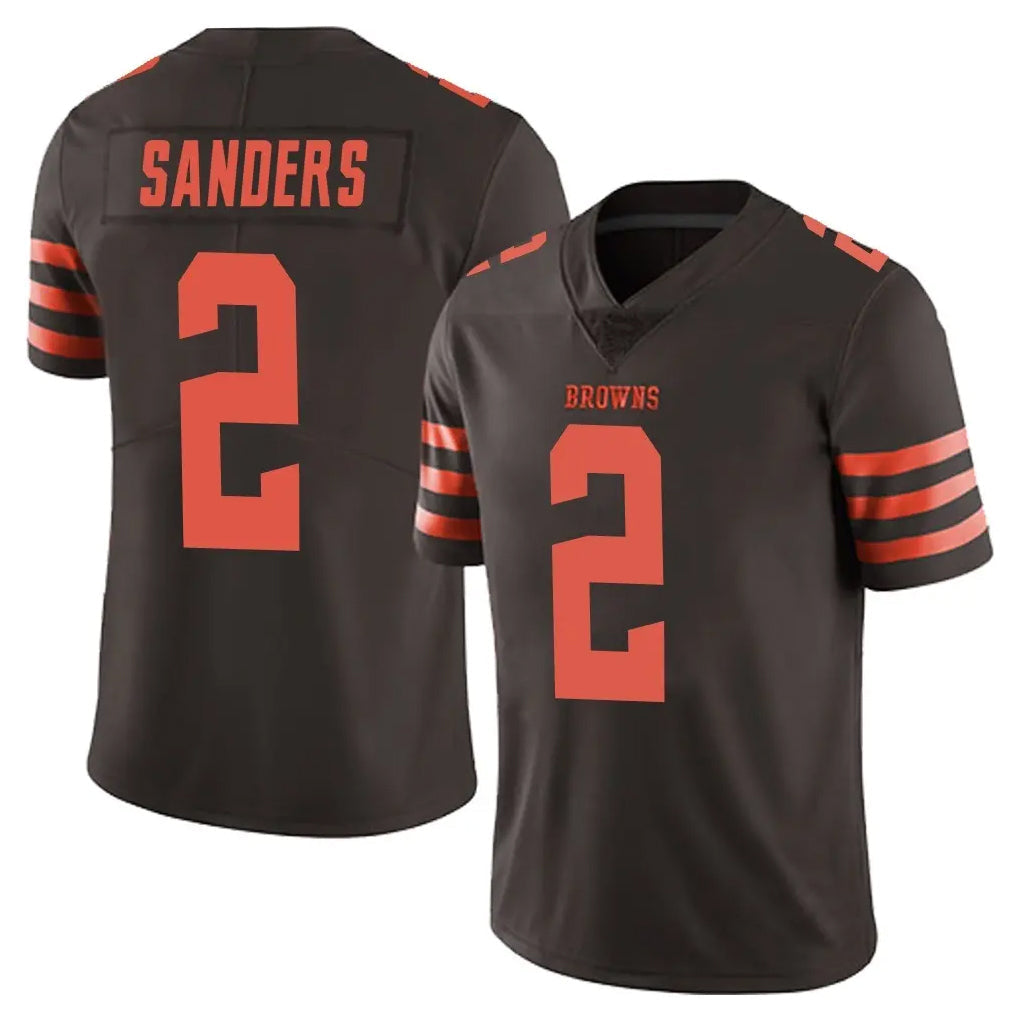 Tlead C.Browns #2 Shedeur Sanders Player Browns Color Rush Limited Home Game Stitched Jerseys