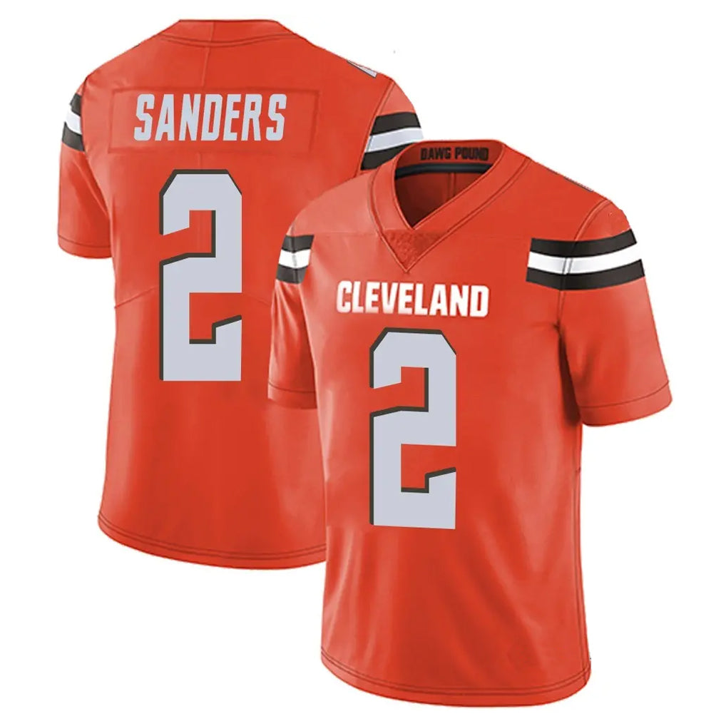 Tlead C.Browns #2 Shedeur Sanders Player Orange Alternate Vapor Untouchable Limited Home Game Stitched Jerseys