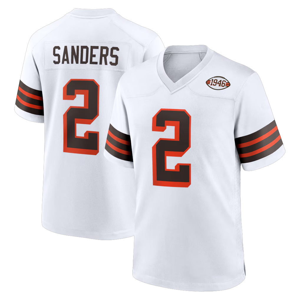 Tlead C.Browns #2 Shedeur Sanders Player White Alternate Home Game Stitched Jerseys