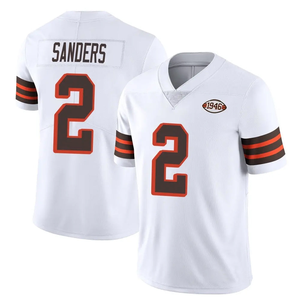 Tlead C.Browns #2 Shedeur Sanders Player White Limited  Vapor 1946 Collection Alternate Game Stitched Jerseys