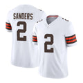 Tlead C.Browns #2 Shedeur Sanders Player White Vapor F.U.S.E. Limited Home Game Stitched Jerseys