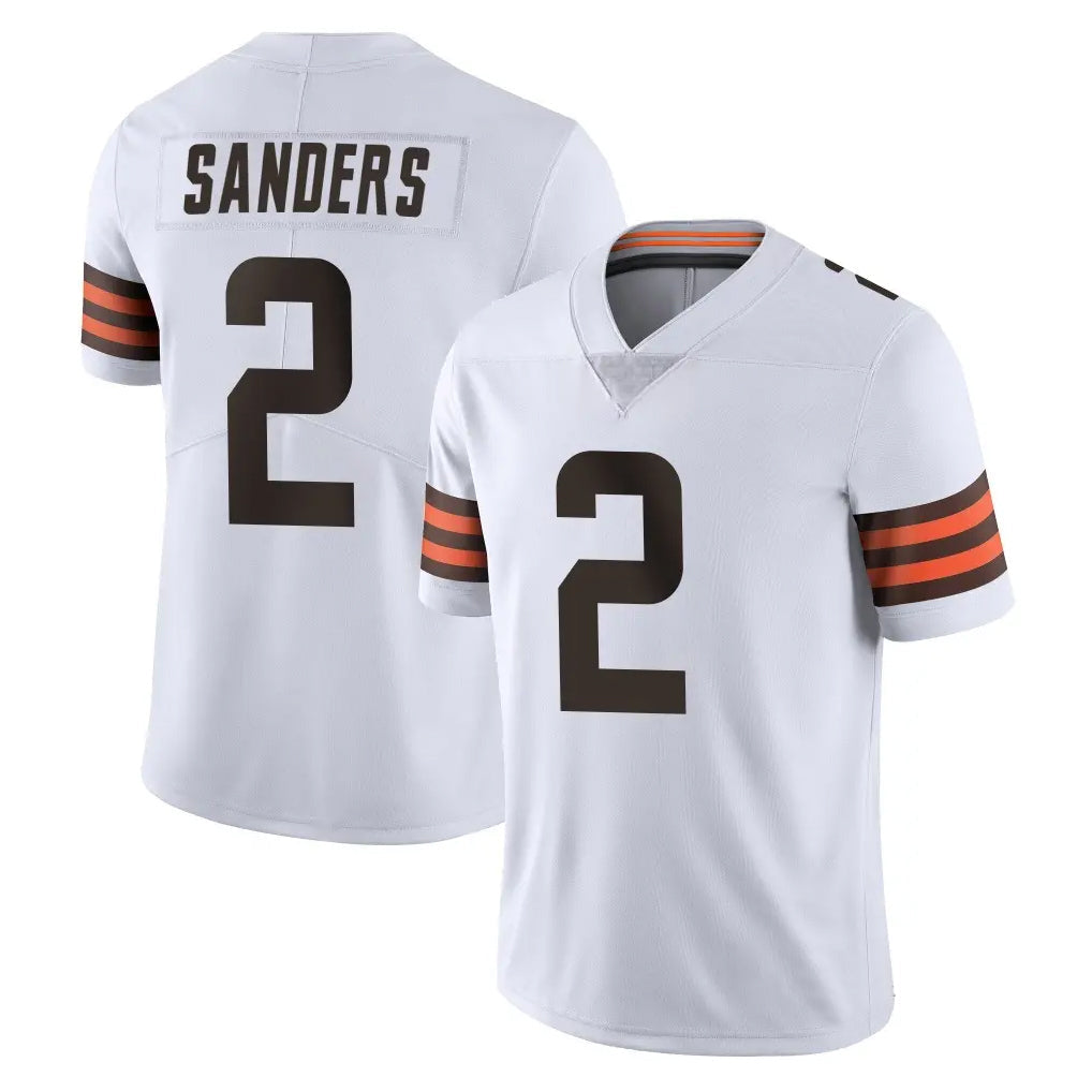 Tlead C.Browns #2 Shedeur Sanders Player White Vapor Untouchable Limited Home Game Stitched Jerseys