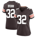 Tlead C.Browns #32 Jim Brown Player Brown Home Game Stitched Jerseys