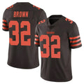 Tlead C.Browns #32 Jim Brown Player Browns Color Rush Limited Home Game Stitched Jerseys