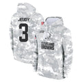 Tlead C.Browns #3 Jerry Jeudy Player Arctic Camo Salute to Service Hoodies Limited Game Stitched Jerseys