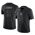 TleadC.Browns #3 Jerry Jeudy Player Black RFLCTV Limited Stitched Jerseys