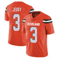 Tlead C.Browns #3 Jerry Jeudy Player Orange Alternate Vapor Untouchable Limited Home Game Stitched Jerseys