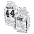 Tlead C.Browns #44 Harold Fannin Jr. Player Arctic Camo Salute to Service Hoodies Limited Game Stitched Jerseys