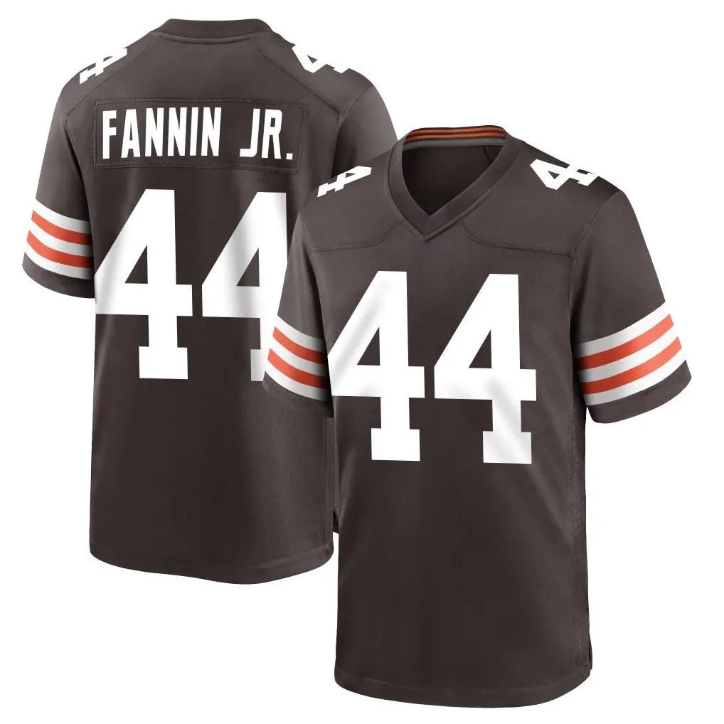 Tlead C.Browns #44 Harold Fannin Jr. Player Brown Home Game Stitched Jerseys