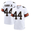 Tlead C.Browns #44 Harold Fannin Jr. Player White Home Game Stitched Jerseys