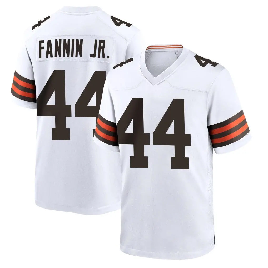 Tlead C.Browns #44 Harold Fannin Jr. Player White Home Game Stitched Jerseys