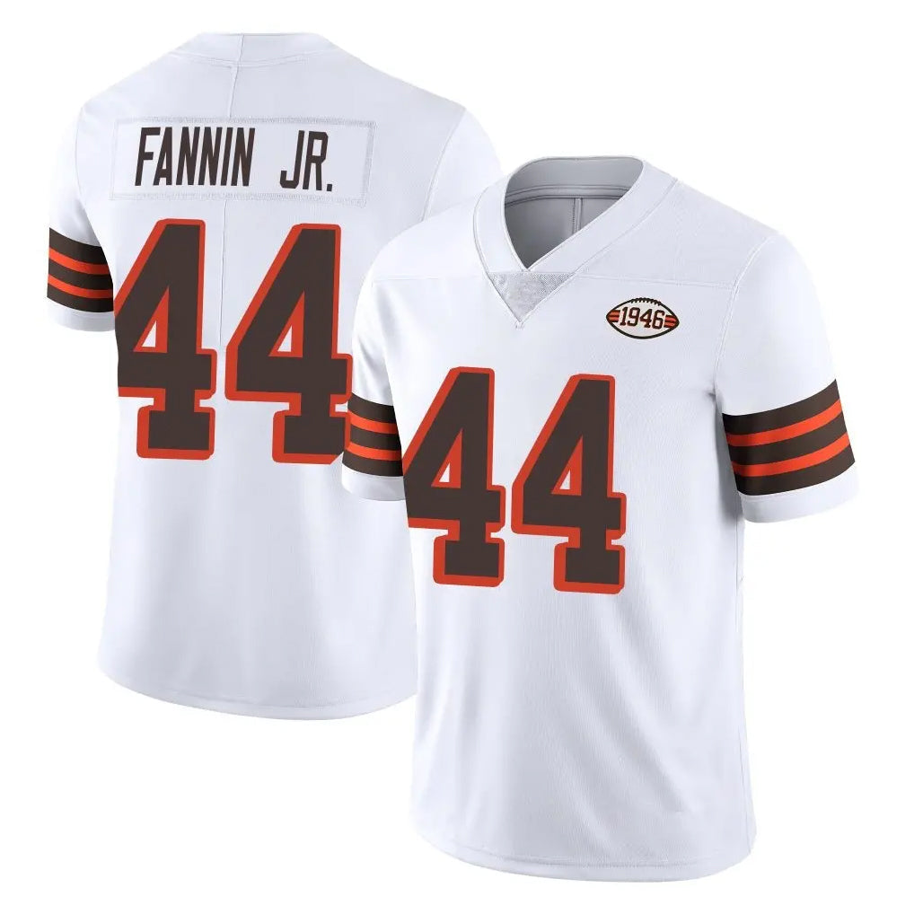 Tlead C.Browns #44 Harold Fannin Jr. Player White Limited  Vapor 1946 Collection Alternate Game Stitched Jerseys