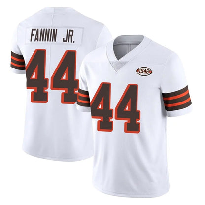 Tlead C.Browns #44 Harold Fannin Jr. Player White Limited  Vapor 1946 Collection Alternate Game Stitched Jerseys
