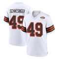 Tlead C.Browns #49 Carson Schwesinger Player White Alternate Home Game Stitched Jerseys