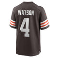 Tlead C.Browns #4 Deshaun Watson Brown Game Stitched Jerseys