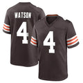 Tlead C.Browns #4 Deshaun Watson Player Brown Home Game Stitched Jerseys