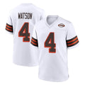 Tlead C.Browns #4 Deshaun Watson Player White Alternate Home Game Stitched Jerseys