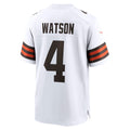 Tlead C.Browns #4 Deshaun Watson White Game Stitched Jerseys