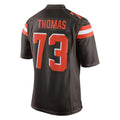 Tlead C.Browns #73 Joe Thomas Player Brown Vapor Limited Home Game Stitched Jerseys