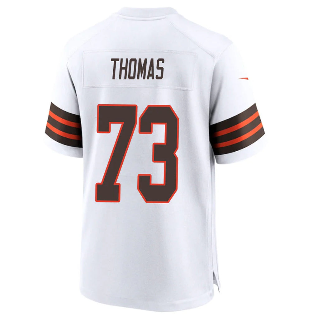 Tlead C.Browns #73 Joe Thomas Player White Alternate Home Game Stitched Jerseys