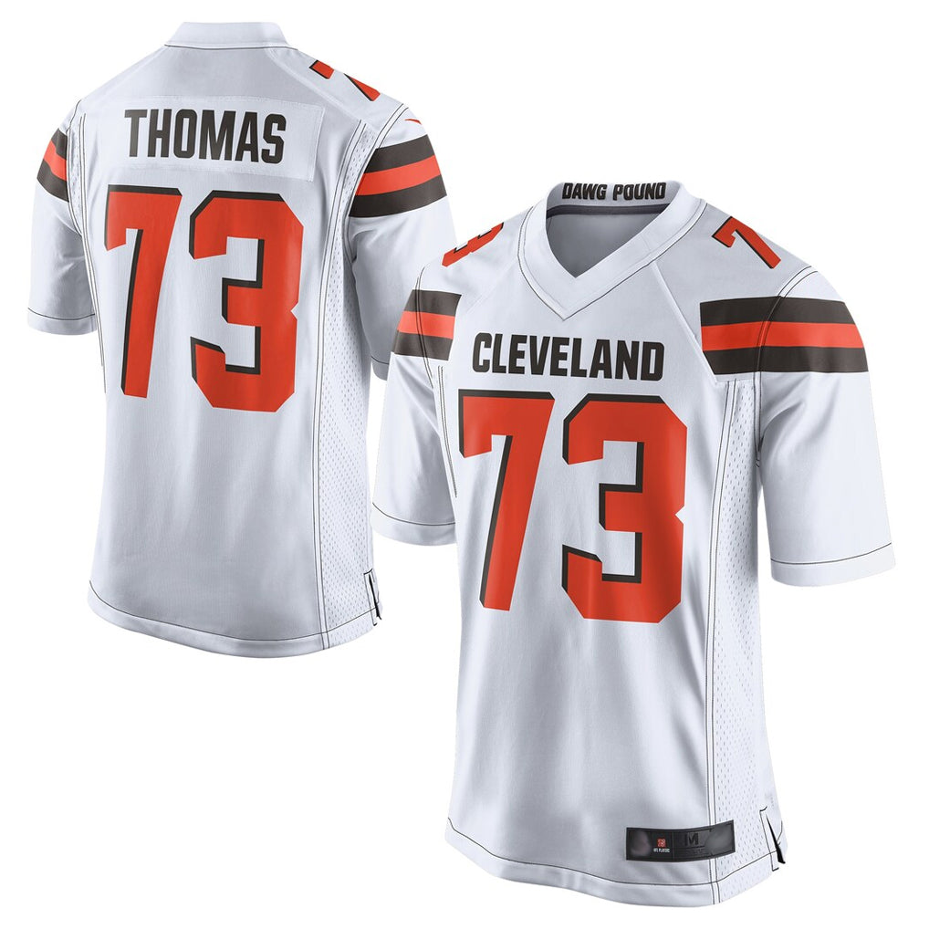 Tlead C.Browns #73 Joe Thomas Player White Limited Home Game Stitched Jerseys