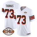 Tlead C.Browns #73 Joe Thomas Player White Limited Vapor F.U.S.E. Alternate Game Stitched Jerseys